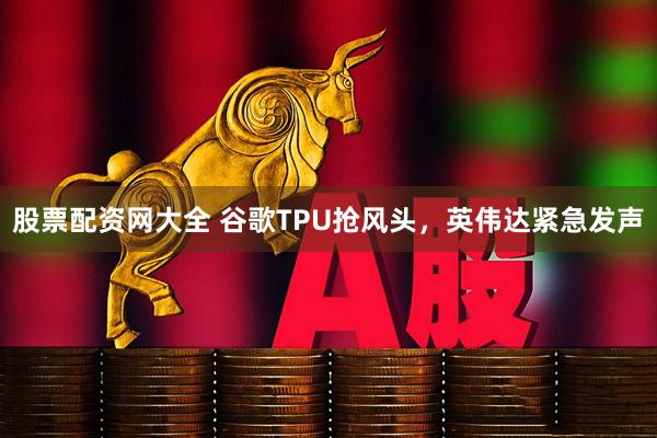股票配资网大全 谷歌TPU抢风头，英伟达紧急发声